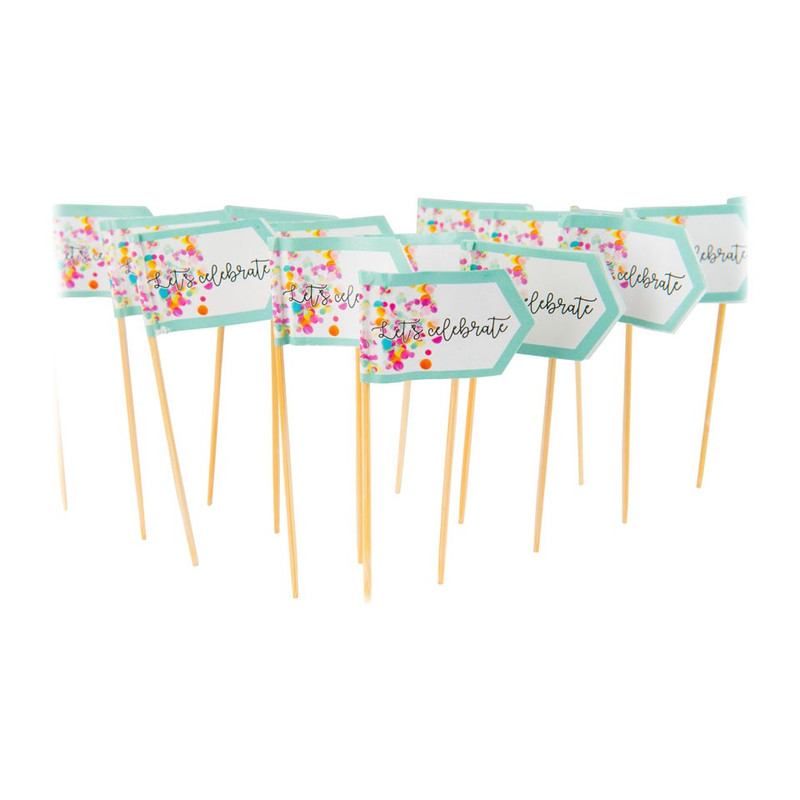 Prikkers Let's celebrate - set van 16