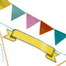 Cake topper - Let's celebrate