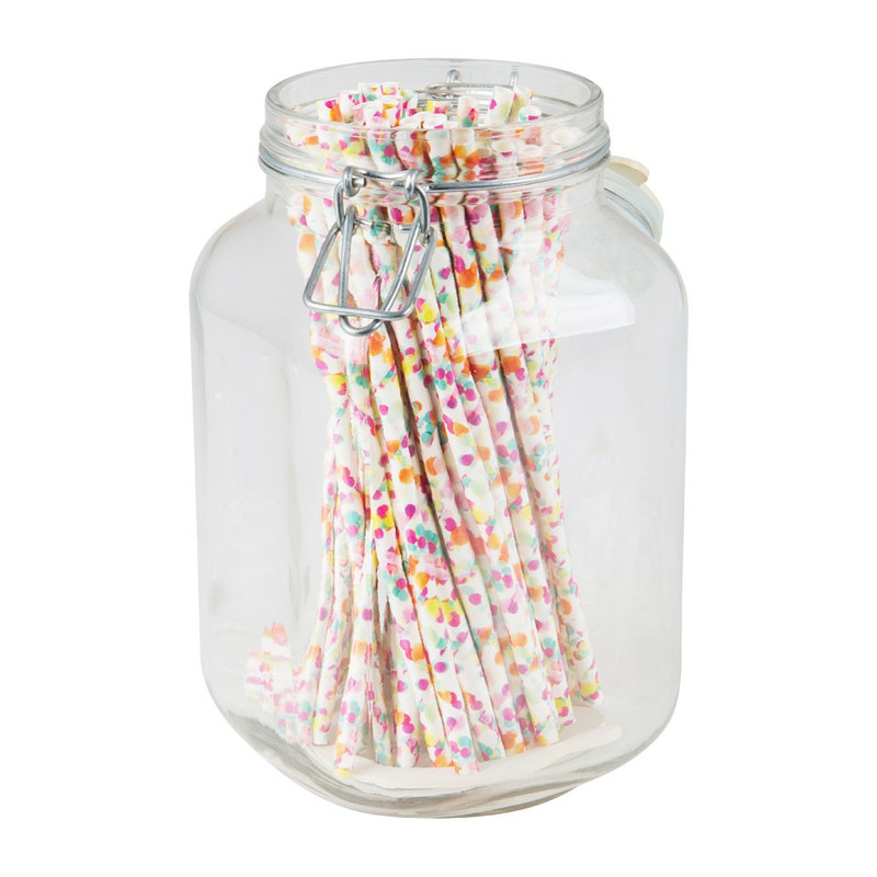 Rietjes confetti -  papier - set van 50