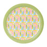 Bord colour blocking - 23 cm - set van 8