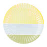 Bord colour blocking - 10 cm - set van 8