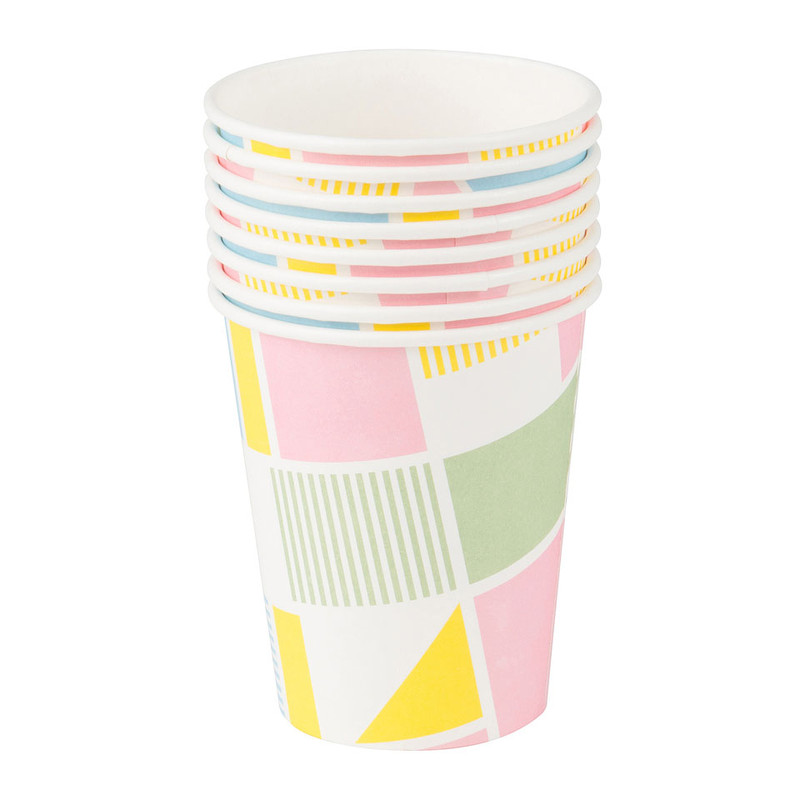 Bekertje Colour Blocking - set van 8