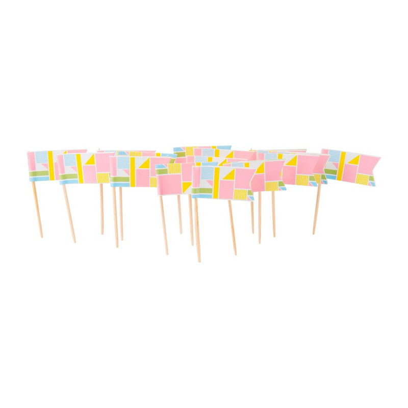 Prikkers - colour blocking - set van 16