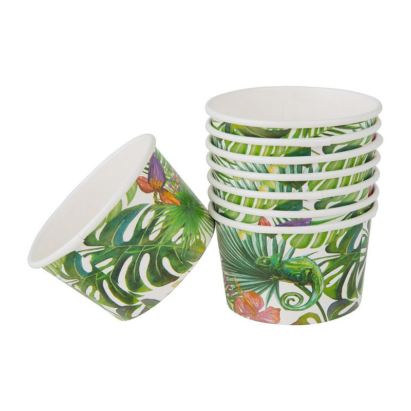 Snackbakje tropical garden - set van 8