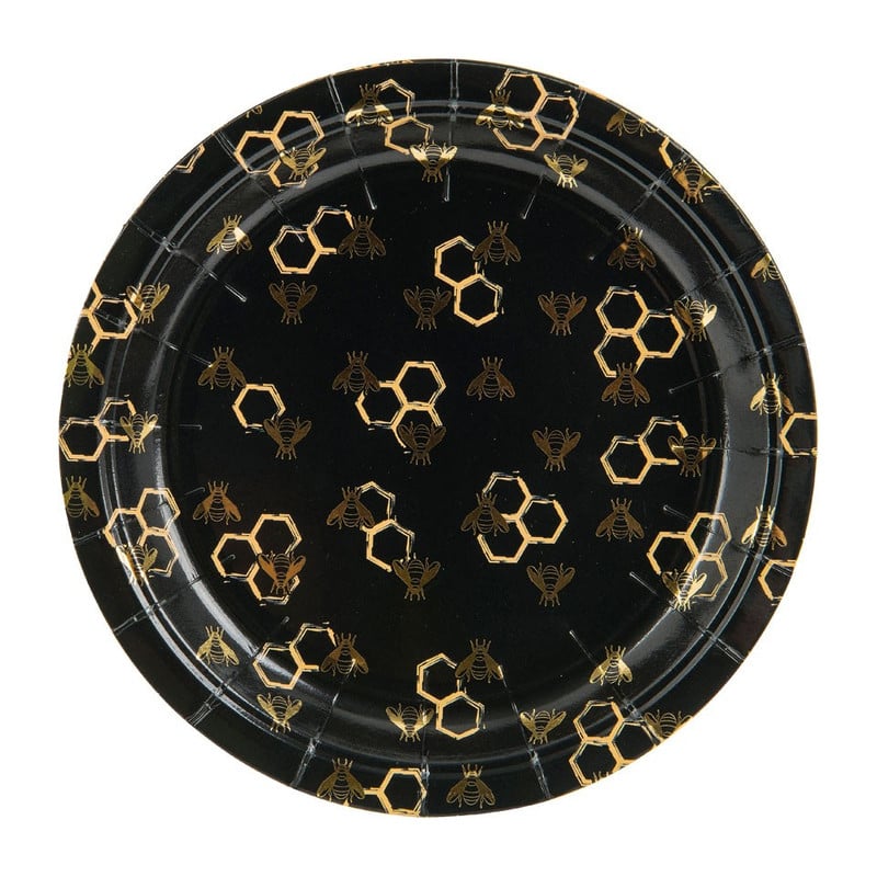 Bord klein heritage - goud - set van 8