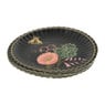 Bord mini heritage - zwart - set van 8