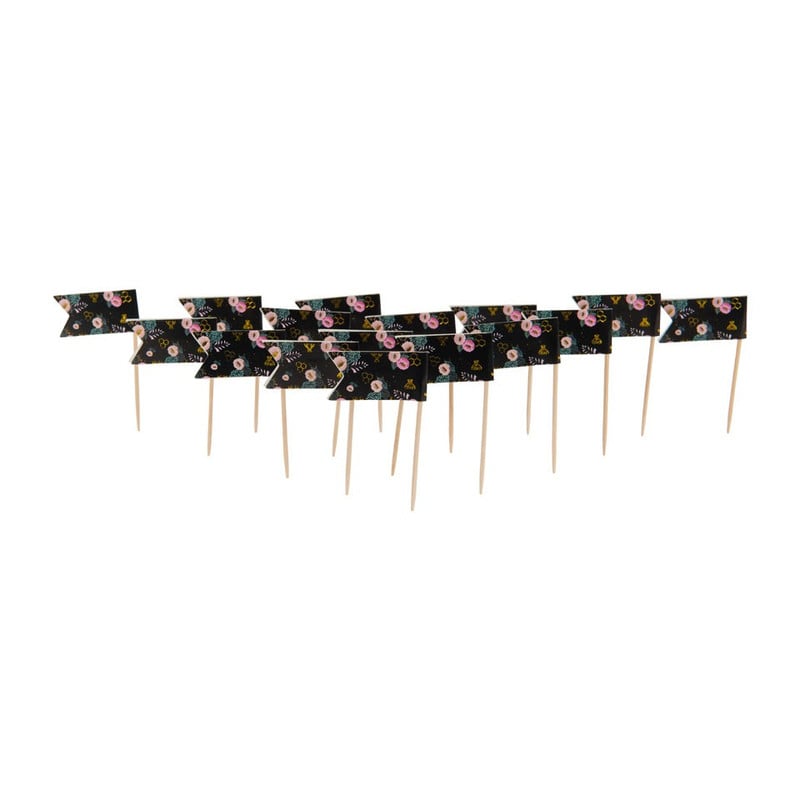 Prikkers heritage - zwart - 16 stuks