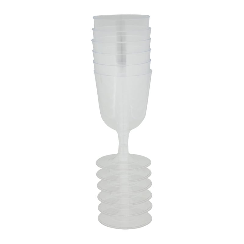 Herbruikbare wijnglazen - 6 stuks - 160 ml