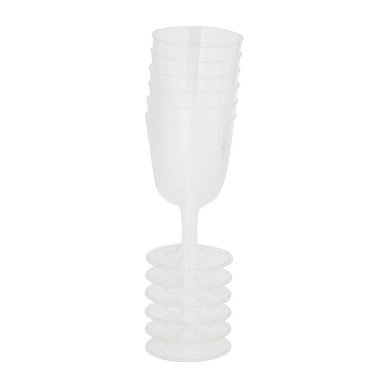 Herbruikbare wijnglazen - 6 stuks - 160 ml