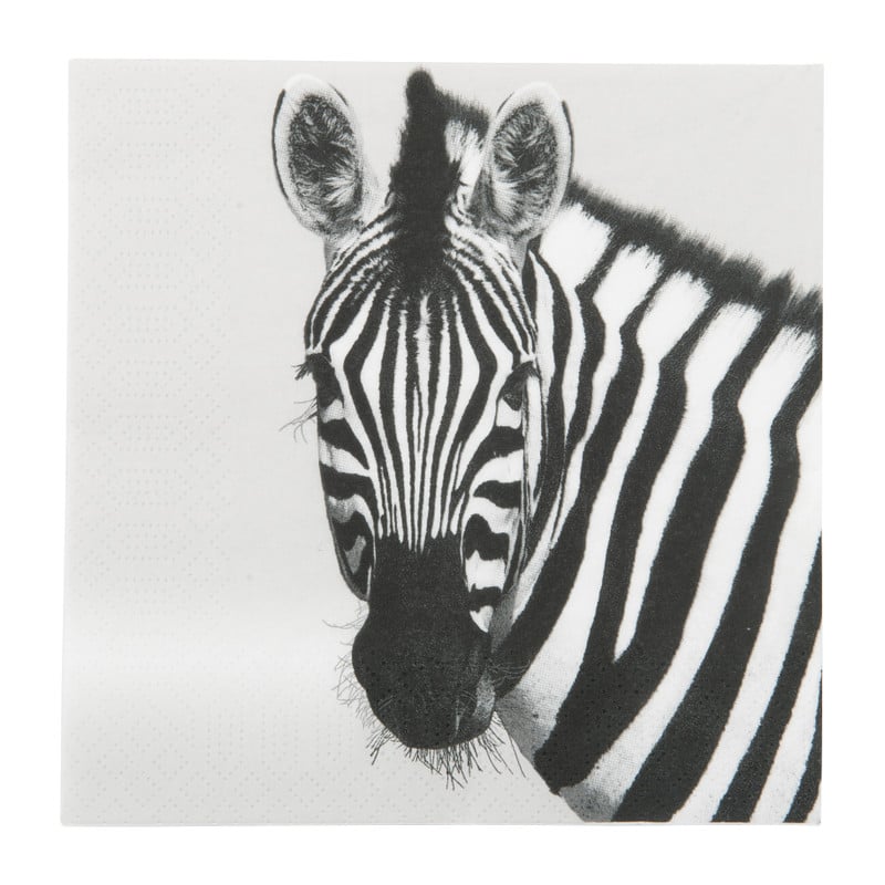 Servetten zebra - 33 cm - 20 stuks