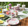 Wegwerpbordjes  groot orchidee - set van 8