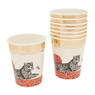 Papieren bekers bloom -  set van 8
