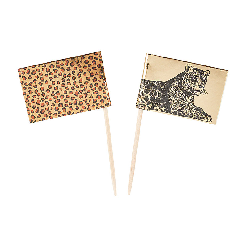 Prikkers leopard - set van 16