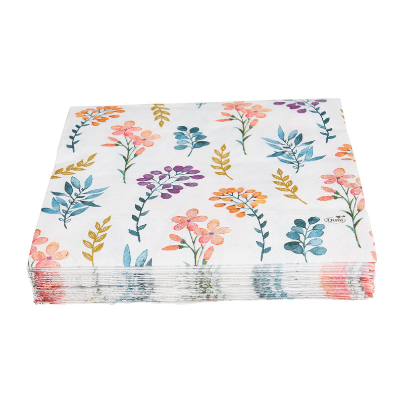 Servetten dream garden - set van 20 - 16,5x16,5 cm 