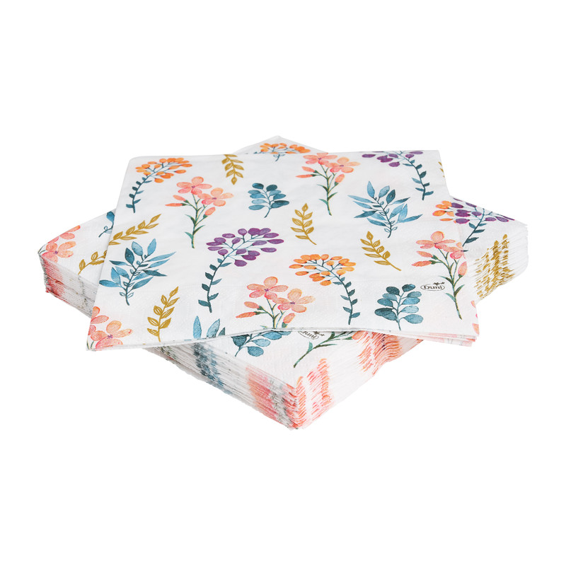 Servetten dream garden - set van 20 - 16,5x16,5 cm 