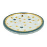 Bord - ⌀18 cm -  groen/goud - set van 8