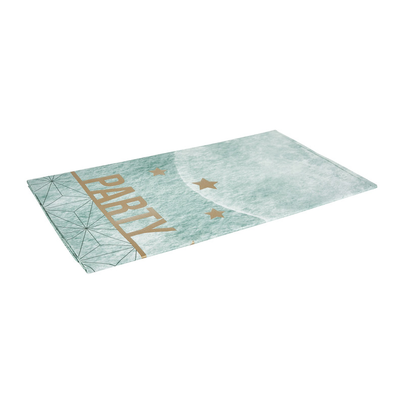 Tafelkleed party - groen - 220x138 cm 