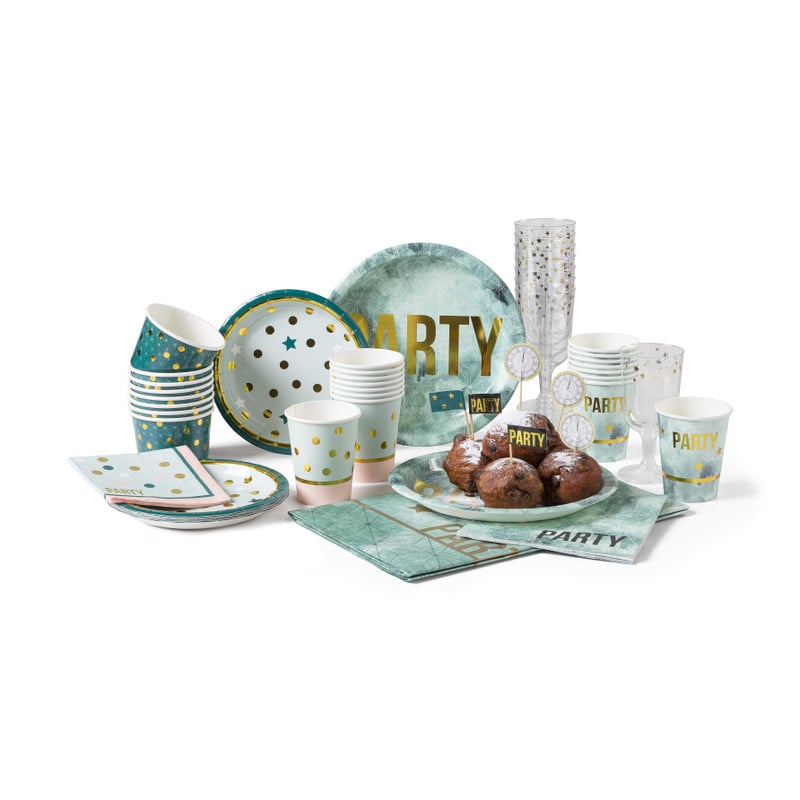 Servetten party - 12.5x12.5 cm - set van 16