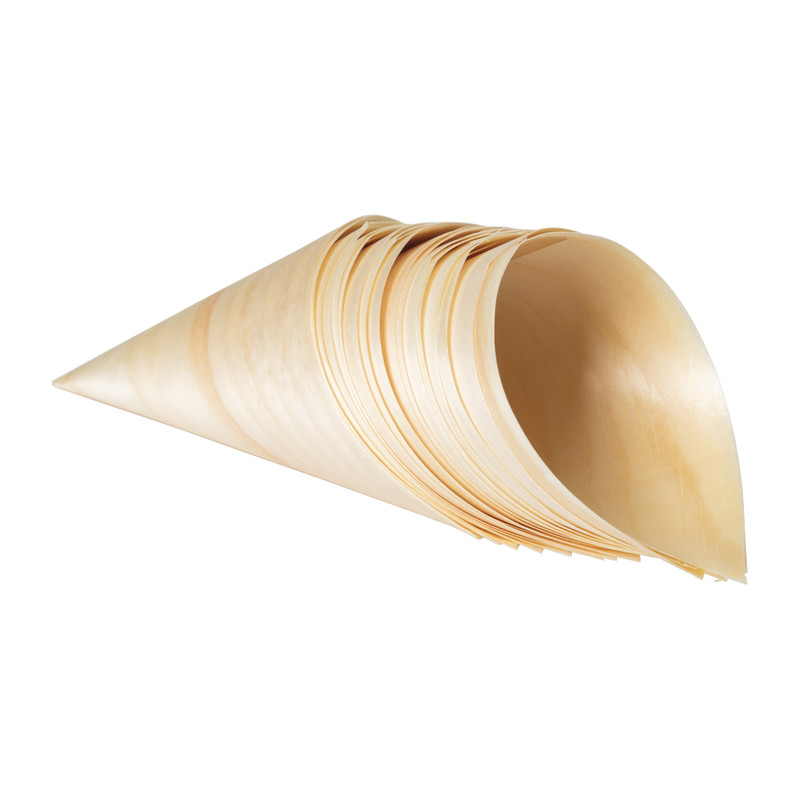 Amuse puntzakjes - hout - 20 stuks