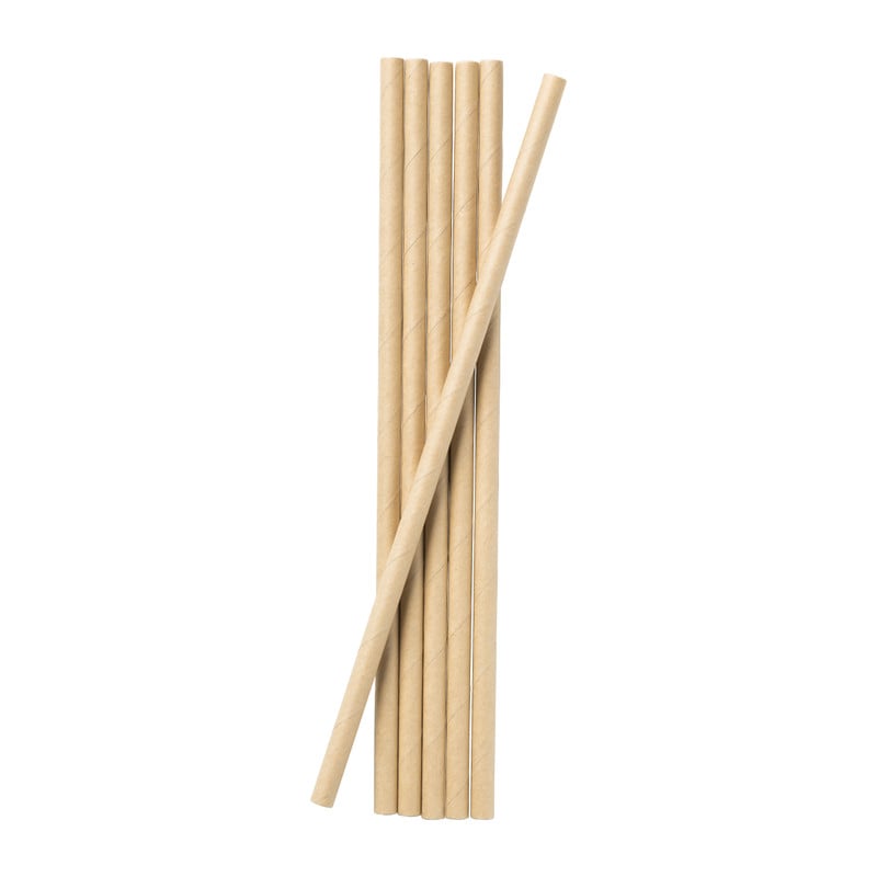 Rietjes kraftpapier - 100 stuks