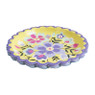 Bord floral - ⌀18 cm - set van 8