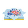 Servetten floral - 16.5x16.5 cm - set van 20