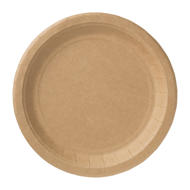 Bord kraftpapier - 10 stuks - 23,5 cm