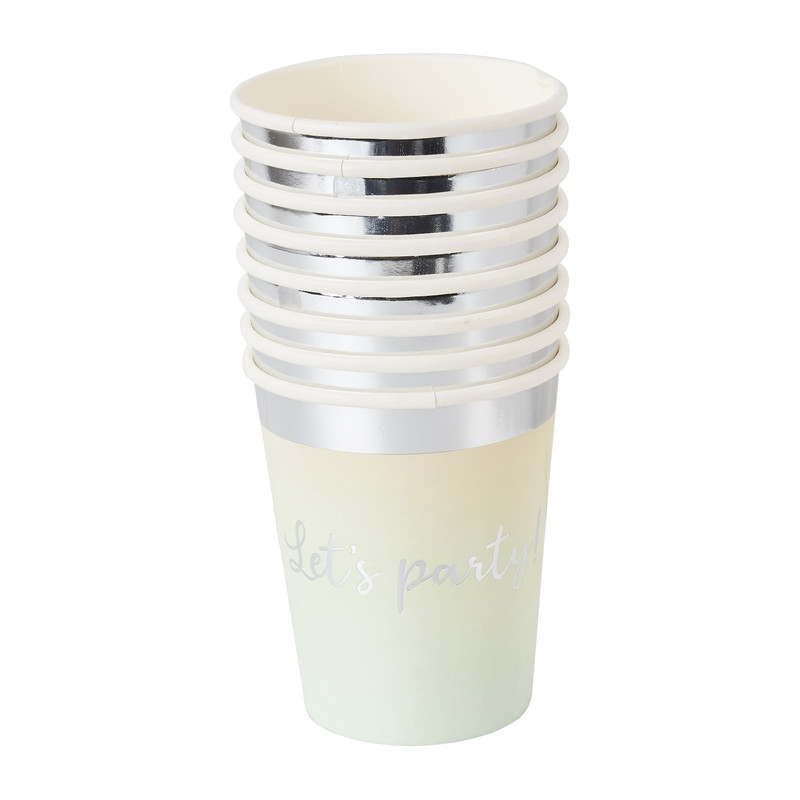 Bekers Let's Party! - set van 8
