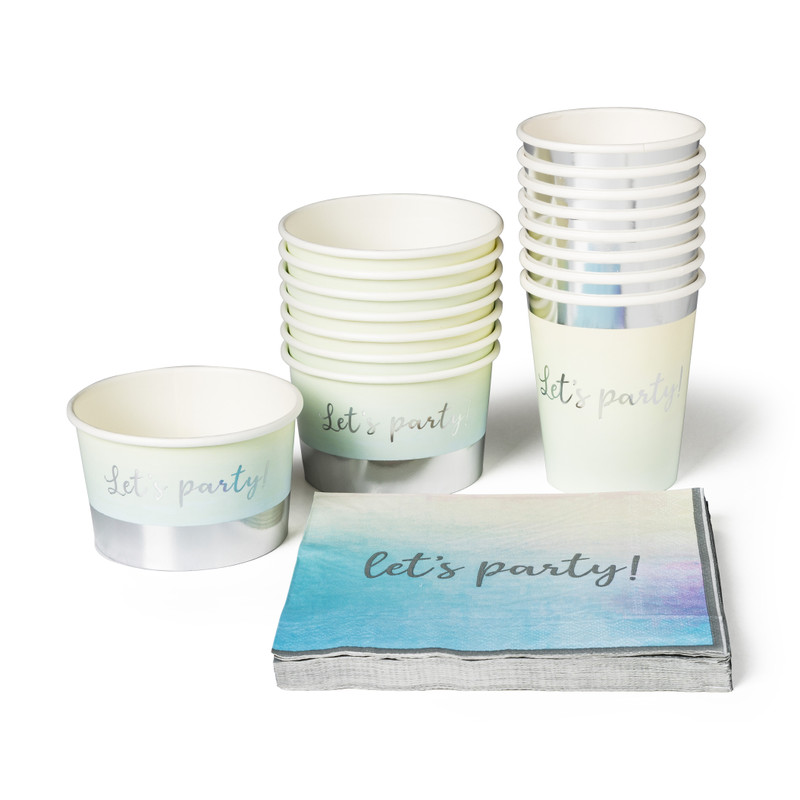 Bekers Let's Party! - set van 8