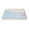 Servetten Let's party! - 16.5x16.5 cm - set van 16