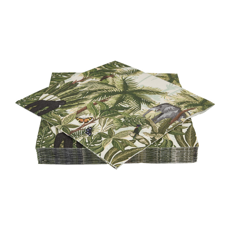 Servetten rainforest - set van 20 - 33x33 cm
