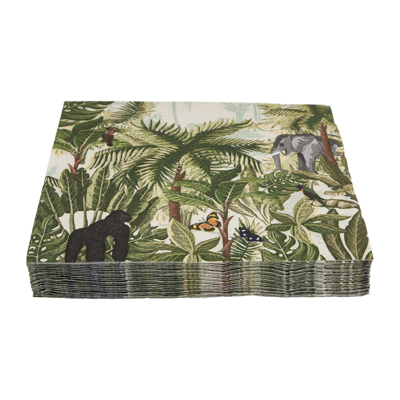 Servetten rainforest - set van 20 - 33x33 cm