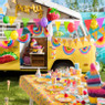 Beker leopard - set van 8