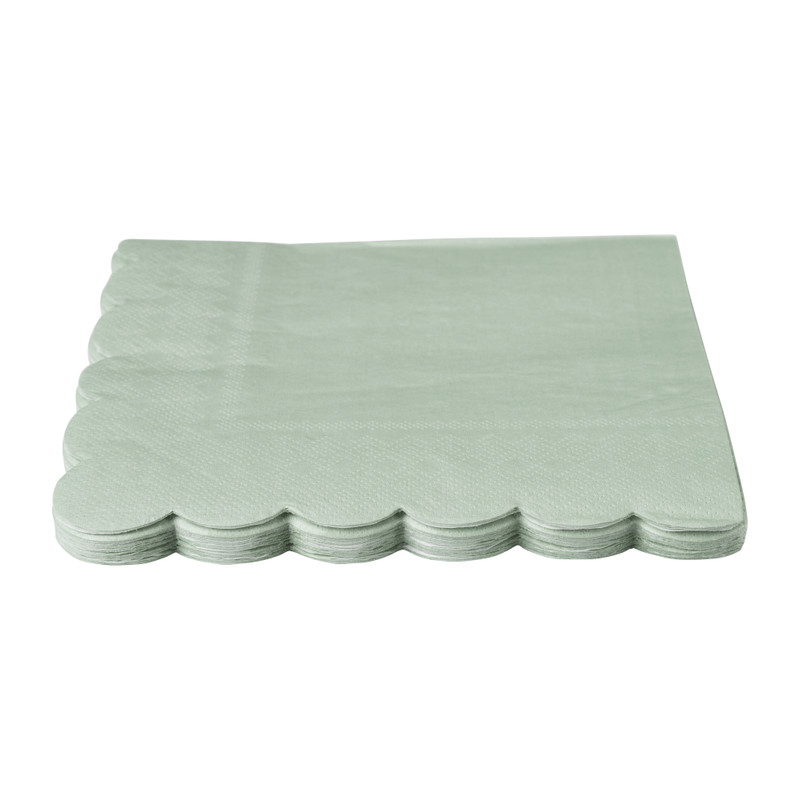 Servetten groen - 16.5x16.5 cm - set van 20