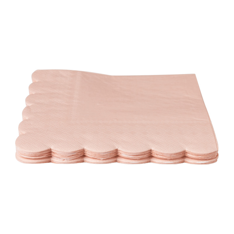 Servetten roze - 16.5x16.5 cm - set van 20
