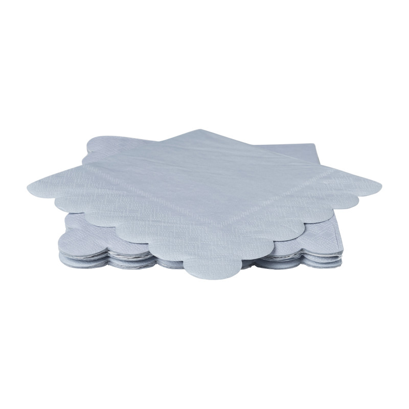 Servetten blauw - 16.5x16.5 cm - set van 20
