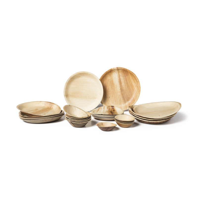 Bakjes palmblad - ø9 cm - set van 6