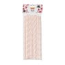 Papiere rietjes - roze - 24 stuks