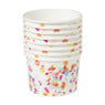 Papieren snackbakjes - confetti -  set van 8
