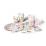 Papieren snackbakjes - confetti -  set van 8