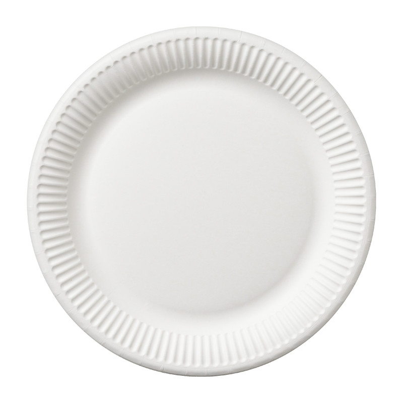 Bord Wit - set van 8 - ø23 cm