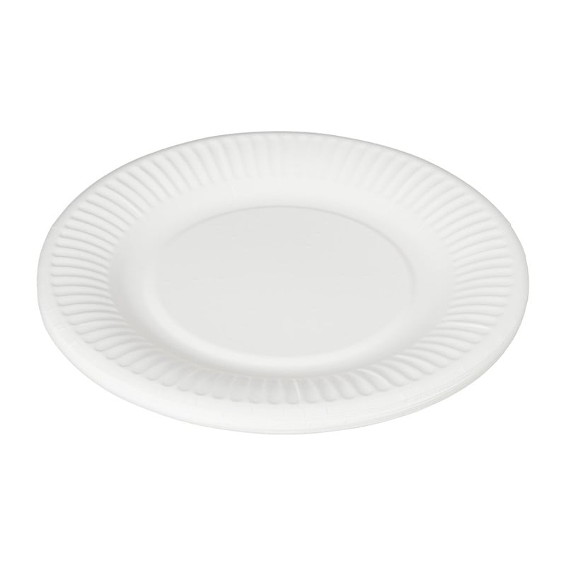 Bord wit - 12 stuks - ø19 cm
