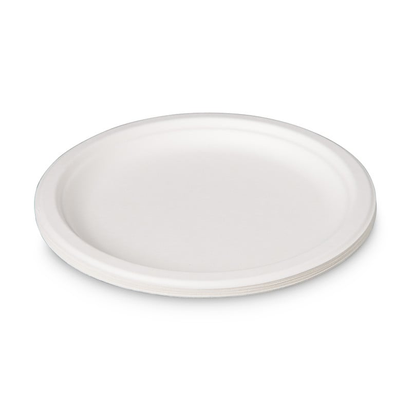Borden bagasse - set van 8 - ø23 cm