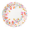 Papieren bordjes confetti ø18 cm - multikleur - set van 8