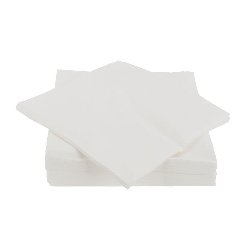 Servetten uni - wit - set van 50 