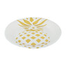 Wegwerpbordjes - ananas - 18 cm - 6 stuks