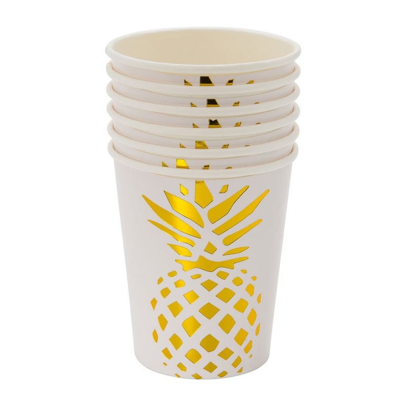Beker ananas - set van 6