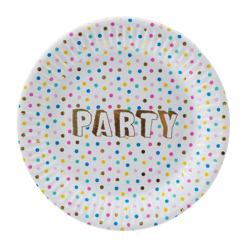 Bord party - set van 6