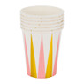 Beker roze/goud - set van 6