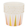 Snackcup roze/goud - set van 6